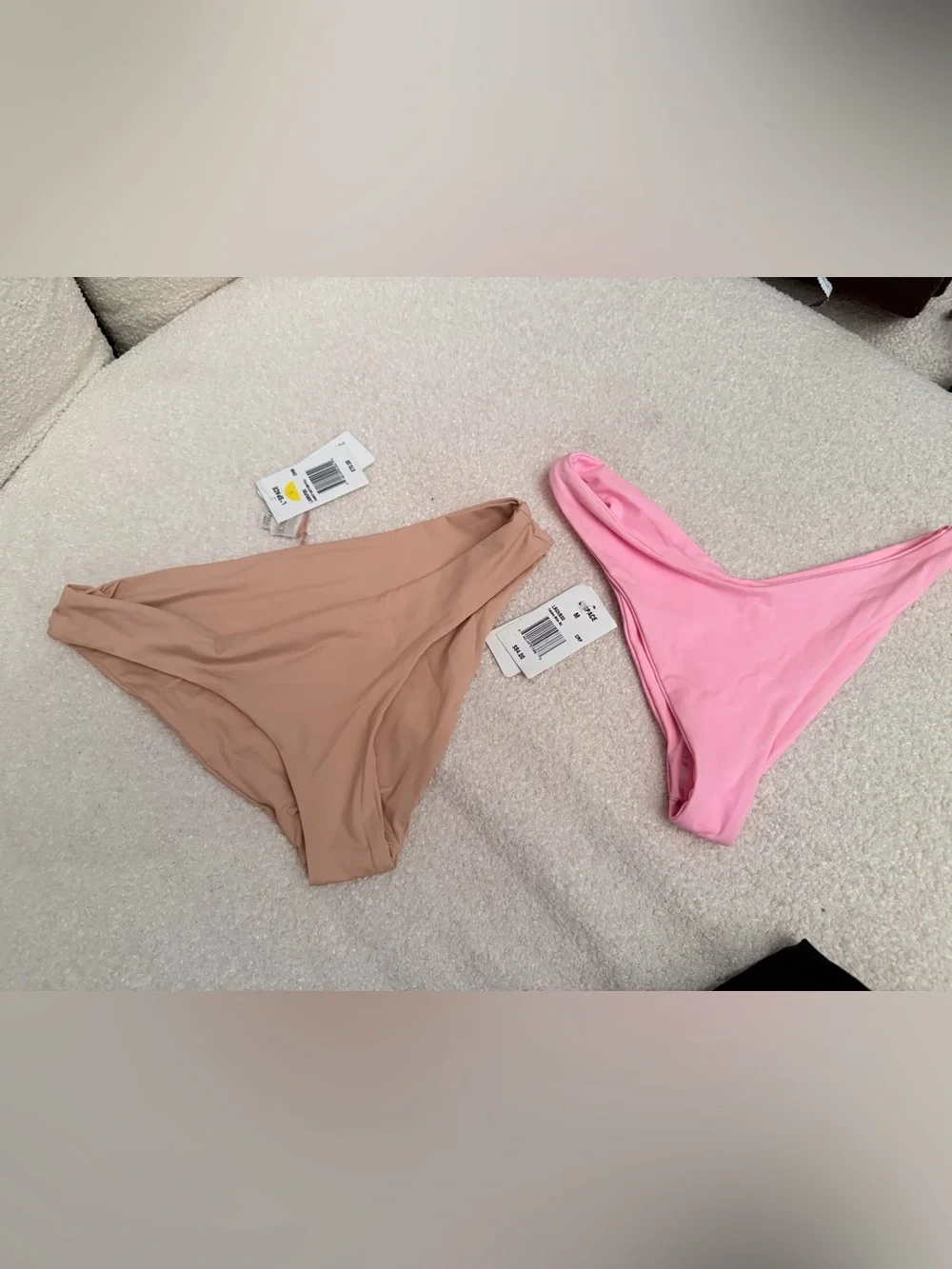 l*space Pink Daisy Triangle Bikini Set
